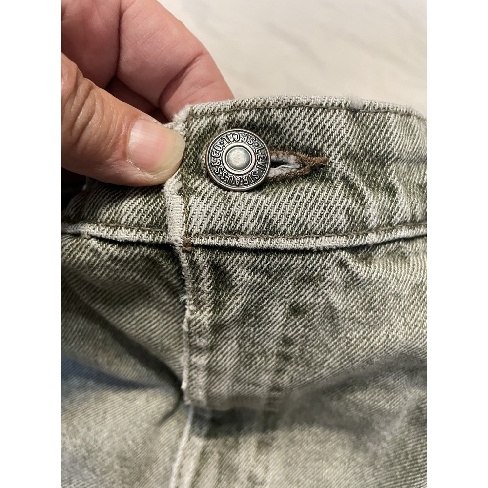 Vintage Levi's 550 Jeans 36x34  Straight Fit Green Stone Wash 1992‎ USA - Picture 11 of 16